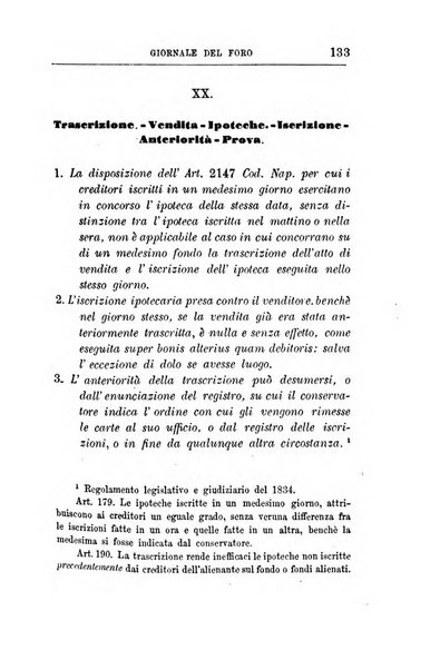 Giornale del Foro in cui si raccolgono le più importanti regiudicate dei supremi tribunali di Roma e dello Stato pontificio in materia civile