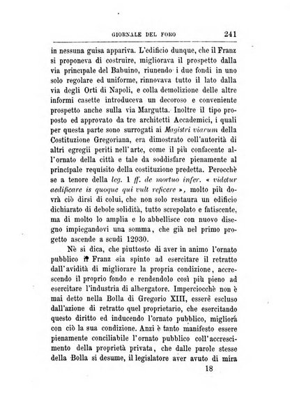 Giornale del Foro in cui si raccolgono le più importanti regiudicate dei supremi tribunali di Roma e dello Stato pontificio in materia civile