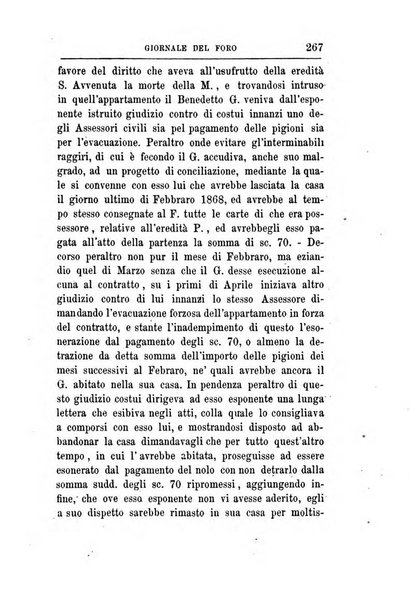 Giornale del Foro in cui si raccolgono le più importanti regiudicate dei supremi tribunali di Roma e dello Stato pontificio in materia civile