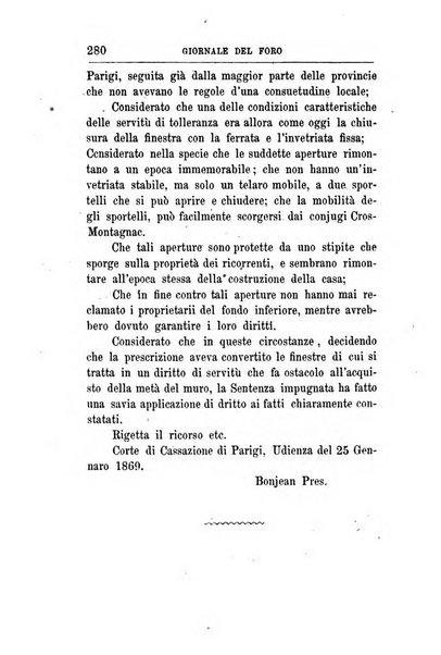 Giornale del Foro in cui si raccolgono le più importanti regiudicate dei supremi tribunali di Roma e dello Stato pontificio in materia civile