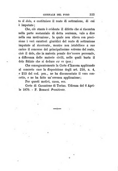 Giornale del Foro in cui si raccolgono le più importanti regiudicate dei supremi tribunali di Roma e dello Stato pontificio in materia civile