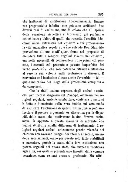 Giornale del Foro in cui si raccolgono le più importanti regiudicate dei supremi tribunali di Roma e dello Stato pontificio in materia civile