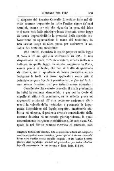 Giornale del Foro in cui si raccolgono le più importanti regiudicate dei supremi tribunali di Roma e dello Stato pontificio in materia civile