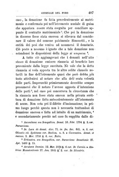 Giornale del Foro in cui si raccolgono le più importanti regiudicate dei supremi tribunali di Roma e dello Stato pontificio in materia civile