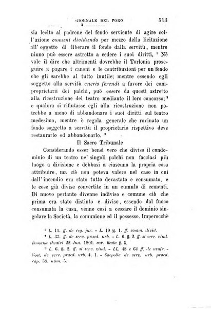 Giornale del Foro in cui si raccolgono le più importanti regiudicate dei supremi tribunali di Roma e dello Stato pontificio in materia civile