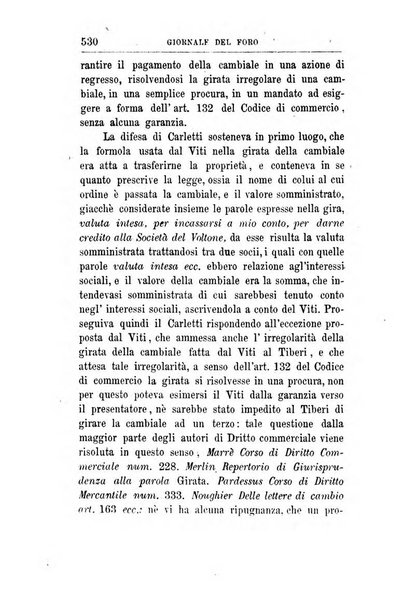 Giornale del Foro in cui si raccolgono le più importanti regiudicate dei supremi tribunali di Roma e dello Stato pontificio in materia civile