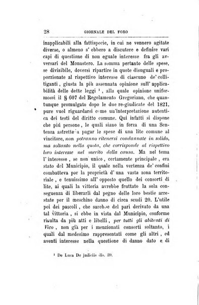 Giornale del Foro in cui si raccolgono le più importanti regiudicate dei supremi tribunali di Roma e dello Stato pontificio in materia civile