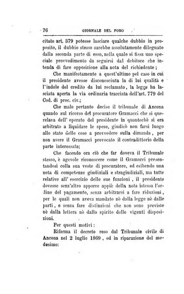 Giornale del Foro in cui si raccolgono le più importanti regiudicate dei supremi tribunali di Roma e dello Stato pontificio in materia civile