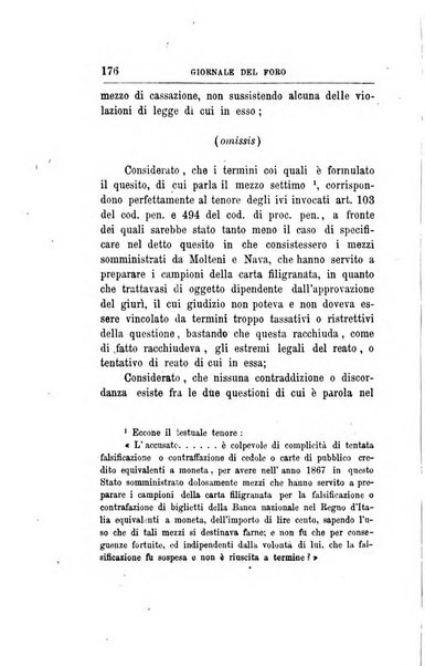 Giornale del Foro in cui si raccolgono le più importanti regiudicate dei supremi tribunali di Roma e dello Stato pontificio in materia civile