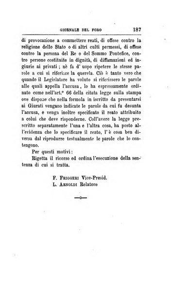 Giornale del Foro in cui si raccolgono le più importanti regiudicate dei supremi tribunali di Roma e dello Stato pontificio in materia civile