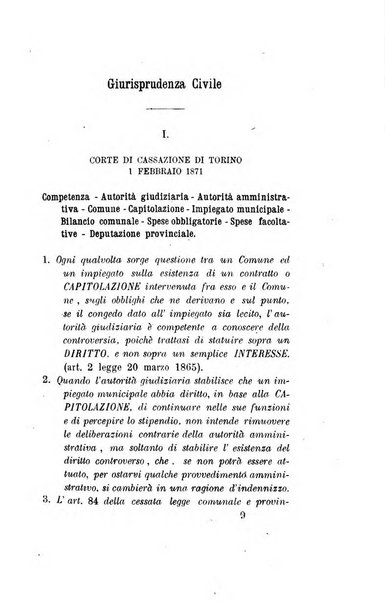 Giornale del Foro in cui si raccolgono le più importanti regiudicate dei supremi tribunali di Roma e dello Stato pontificio in materia civile