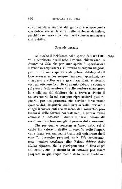 Giornale del Foro in cui si raccolgono le più importanti regiudicate dei supremi tribunali di Roma e dello Stato pontificio in materia civile