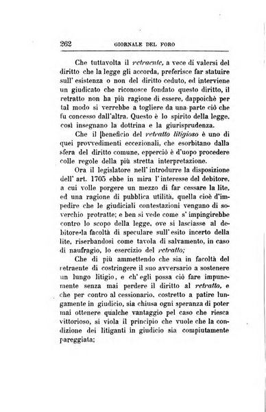 Giornale del Foro in cui si raccolgono le più importanti regiudicate dei supremi tribunali di Roma e dello Stato pontificio in materia civile