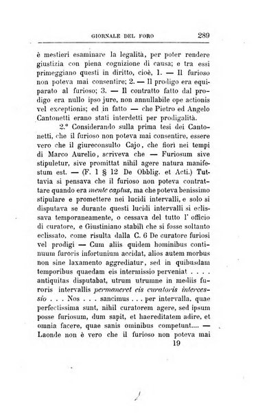 Giornale del Foro in cui si raccolgono le più importanti regiudicate dei supremi tribunali di Roma e dello Stato pontificio in materia civile