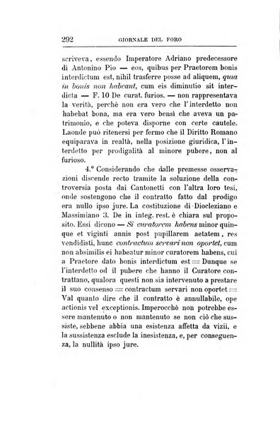 Giornale del Foro in cui si raccolgono le più importanti regiudicate dei supremi tribunali di Roma e dello Stato pontificio in materia civile