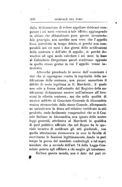 Giornale del Foro in cui si raccolgono le più importanti regiudicate dei supremi tribunali di Roma e dello Stato pontificio in materia civile