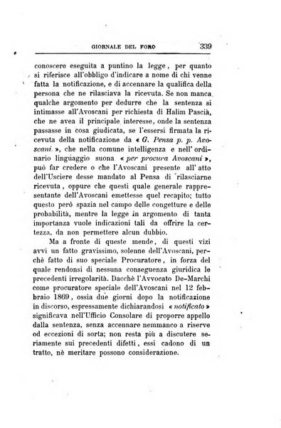 Giornale del Foro in cui si raccolgono le più importanti regiudicate dei supremi tribunali di Roma e dello Stato pontificio in materia civile