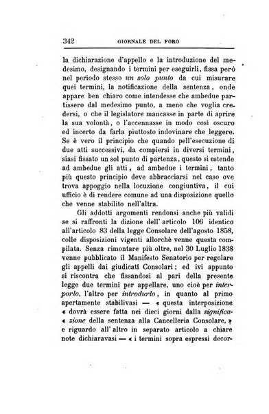 Giornale del Foro in cui si raccolgono le più importanti regiudicate dei supremi tribunali di Roma e dello Stato pontificio in materia civile