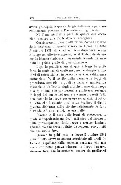 Giornale del Foro in cui si raccolgono le più importanti regiudicate dei supremi tribunali di Roma e dello Stato pontificio in materia civile