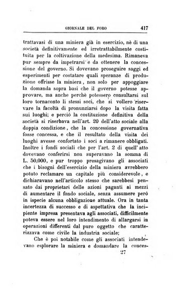 Giornale del Foro in cui si raccolgono le più importanti regiudicate dei supremi tribunali di Roma e dello Stato pontificio in materia civile