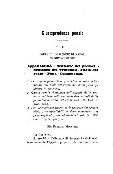 Giornale del Foro in cui si raccolgono le più importanti regiudicate dei supremi tribunali di Roma e dello Stato pontificio in materia civile