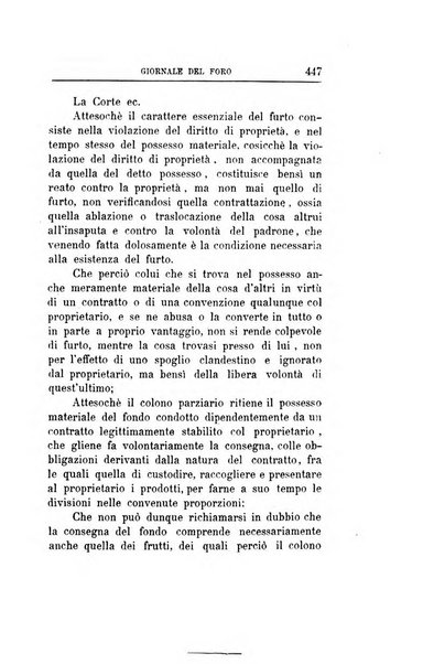 Giornale del Foro in cui si raccolgono le più importanti regiudicate dei supremi tribunali di Roma e dello Stato pontificio in materia civile