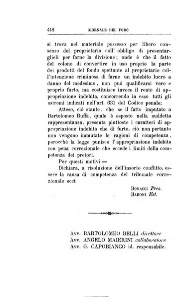 Giornale del Foro in cui si raccolgono le più importanti regiudicate dei supremi tribunali di Roma e dello Stato pontificio in materia civile