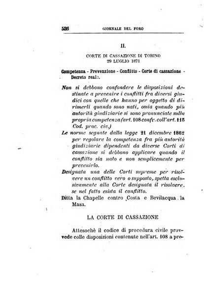 Giornale del Foro in cui si raccolgono le più importanti regiudicate dei supremi tribunali di Roma e dello Stato pontificio in materia civile