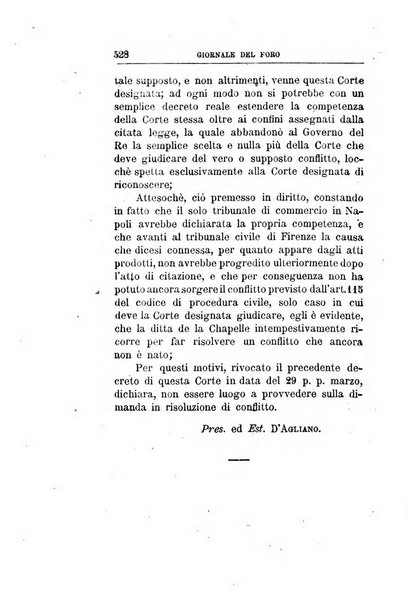 Giornale del Foro in cui si raccolgono le più importanti regiudicate dei supremi tribunali di Roma e dello Stato pontificio in materia civile