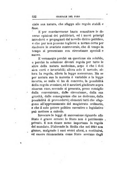 Giornale del Foro in cui si raccolgono le più importanti regiudicate dei supremi tribunali di Roma e dello Stato pontificio in materia civile