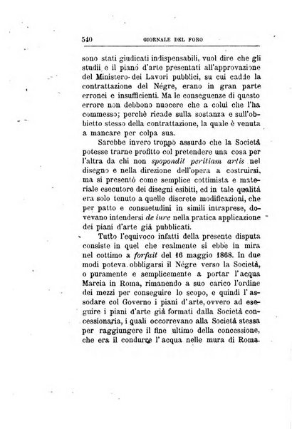 Giornale del Foro in cui si raccolgono le più importanti regiudicate dei supremi tribunali di Roma e dello Stato pontificio in materia civile