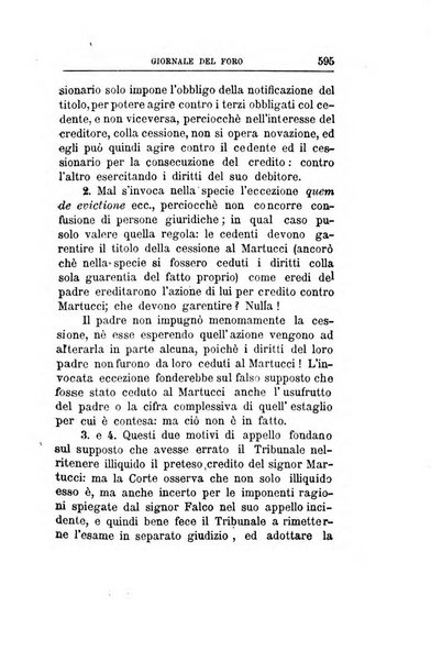 Giornale del Foro in cui si raccolgono le più importanti regiudicate dei supremi tribunali di Roma e dello Stato pontificio in materia civile