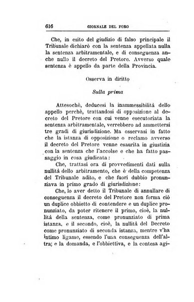 Giornale del Foro in cui si raccolgono le più importanti regiudicate dei supremi tribunali di Roma e dello Stato pontificio in materia civile