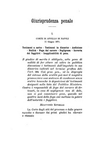 Giornale del Foro in cui si raccolgono le più importanti regiudicate dei supremi tribunali di Roma e dello Stato pontificio in materia civile