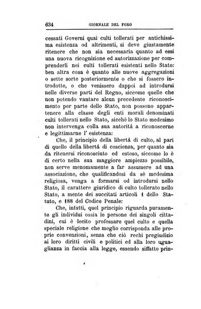 Giornale del Foro in cui si raccolgono le più importanti regiudicate dei supremi tribunali di Roma e dello Stato pontificio in materia civile