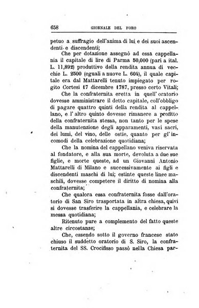 Giornale del Foro in cui si raccolgono le più importanti regiudicate dei supremi tribunali di Roma e dello Stato pontificio in materia civile