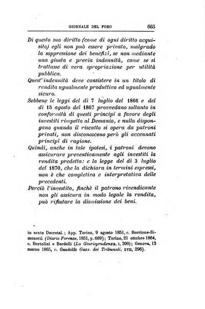 Giornale del Foro in cui si raccolgono le più importanti regiudicate dei supremi tribunali di Roma e dello Stato pontificio in materia civile