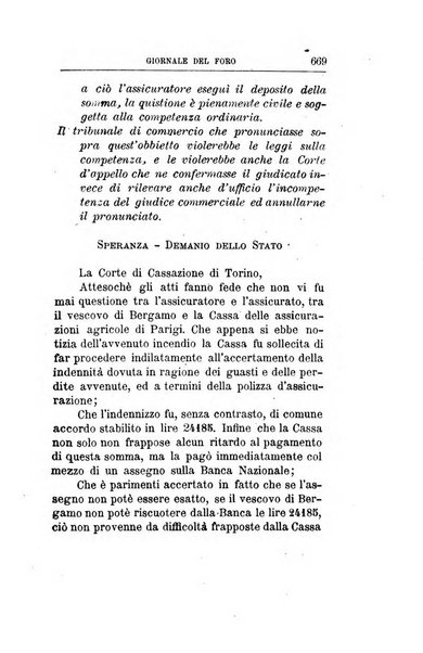 Giornale del Foro in cui si raccolgono le più importanti regiudicate dei supremi tribunali di Roma e dello Stato pontificio in materia civile