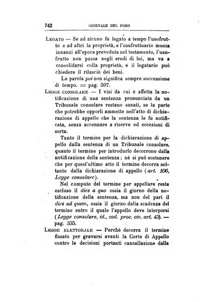 Giornale del Foro in cui si raccolgono le più importanti regiudicate dei supremi tribunali di Roma e dello Stato pontificio in materia civile