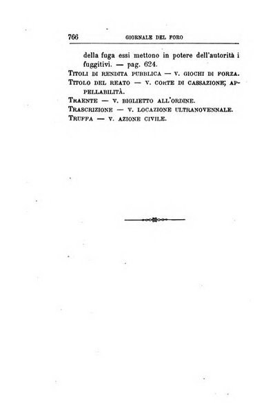 Giornale del Foro in cui si raccolgono le più importanti regiudicate dei supremi tribunali di Roma e dello Stato pontificio in materia civile