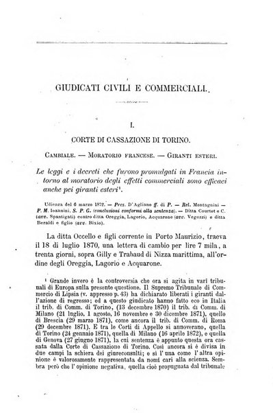 Giornale del Foro in cui si raccolgono le più importanti regiudicate dei supremi tribunali di Roma e dello Stato pontificio in materia civile