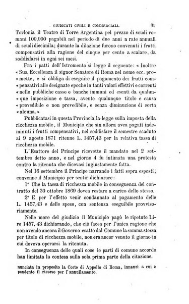 Giornale del Foro in cui si raccolgono le più importanti regiudicate dei supremi tribunali di Roma e dello Stato pontificio in materia civile