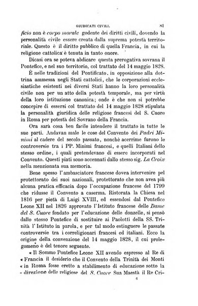 Giornale del Foro in cui si raccolgono le più importanti regiudicate dei supremi tribunali di Roma e dello Stato pontificio in materia civile