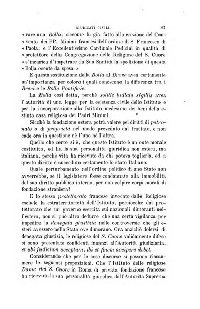 Giornale del Foro in cui si raccolgono le più importanti regiudicate dei supremi tribunali di Roma e dello Stato pontificio in materia civile