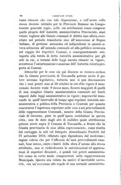 Giornale del Foro in cui si raccolgono le più importanti regiudicate dei supremi tribunali di Roma e dello Stato pontificio in materia civile