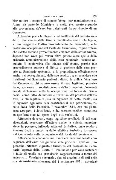 Giornale del Foro in cui si raccolgono le più importanti regiudicate dei supremi tribunali di Roma e dello Stato pontificio in materia civile