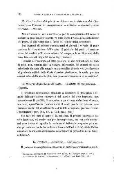 Giornale del Foro in cui si raccolgono le più importanti regiudicate dei supremi tribunali di Roma e dello Stato pontificio in materia civile