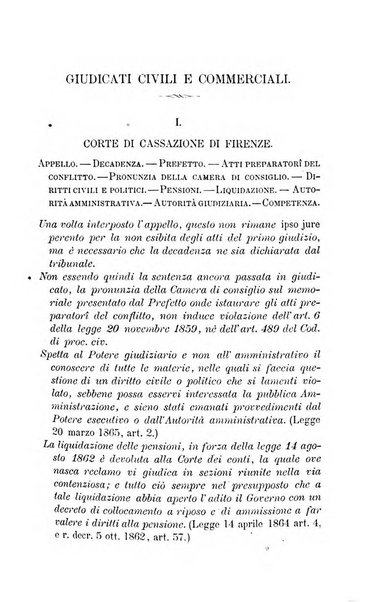 Giornale del Foro in cui si raccolgono le più importanti regiudicate dei supremi tribunali di Roma e dello Stato pontificio in materia civile