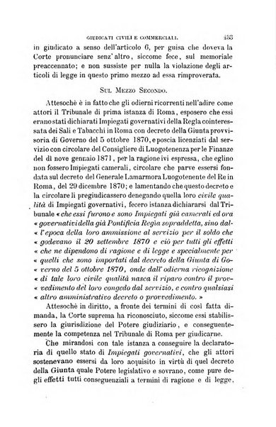 Giornale del Foro in cui si raccolgono le più importanti regiudicate dei supremi tribunali di Roma e dello Stato pontificio in materia civile