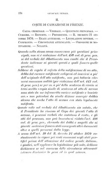 Giornale del Foro in cui si raccolgono le più importanti regiudicate dei supremi tribunali di Roma e dello Stato pontificio in materia civile